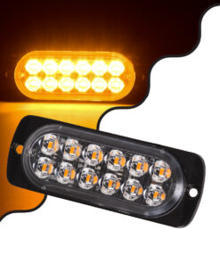 GloboStar® 85264 PRO Series Μπάρα Σήμανσης Οχήματος Οδικής Βοήθείας για Αυτοκίνητα & Φορτηγά Φωτισμού STROBE LED SMD 3030 12W DC 12-24V Αδιάβροχη IP65 Πορτοκαλί