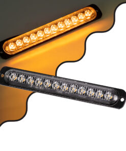 GloboStar® 85269 PRO Series Μπάρα Σήμανσης Οχήματος Οδικής Βοήθείας για Αυτοκίνητα & Φορτηγά 10 Προγραμμάτων Φωτισμού STROBE LED SMD 3030 15W DC 12-24V Αδιάβροχη IP65 Πορτοκαλί