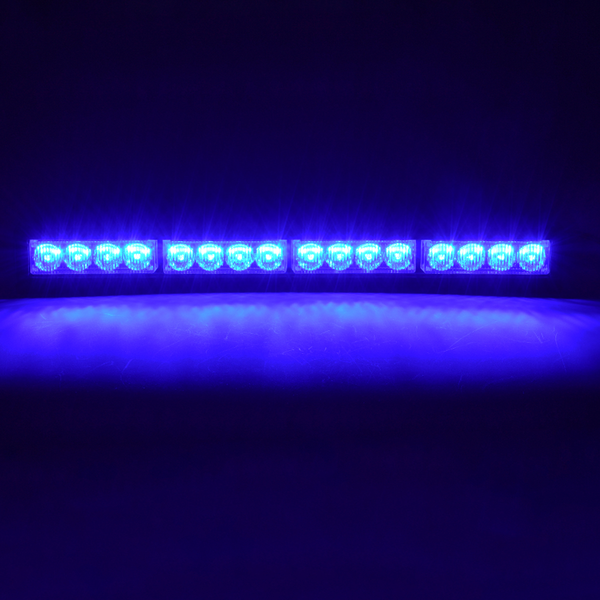 GloboStar® 85274 PRO Series Μπάρα Σήμανσης Οχήματος Αστυνομίας για Αυτοκίνητα & Φορτηγά 16 Προγραμμάτων Φωτισμού STROBE LED SMD 3030 32W DC 10-30V Αδιάβροχη IP66 Μπλε - Image 12