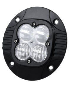 GloboStar® 85444 PRO Series Χωνευτός Προβολέας Εργασίας - Φώτα Ημέρας - Working Light - DRL για Αυτοκίνητα & Φορτηγά LED CREE XBD 20W 2000lm DC 10-30V Αδιάβροχο IP65 Ψυχρό Λευκό 6000K & RGB