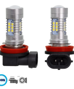 GloboStar® 85603 H11 JHY Line KIT Βασικού Φωτισμού Αυτοκινήτου & Μοτοσυκλέτας 2nd Generation Can-Bus Series LED SMD 3030 80W 8000lm DC 12V Αδιάβροχο IP65 Ψυχρό Λευκό 6000K