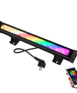 GloboStar® 85816 Μπάρα Εξωτερική LED SMD 5050 & 2835 20W 2000lm 180° AC 230V με Ασύρματο Wireless Bluetooth Αδιάβροχη IP66 Πολύχρωμη RGB+CCT Θερμό Λευκό 3000K - Λευκό Ημέρας 4500K - Ψυχρό Λευκό 6000K