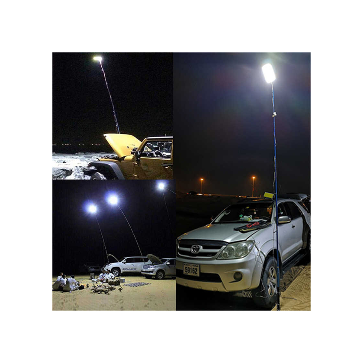 GloboStar® 85821 Τηλεσκοπικό Καλάμι Ψαρέματος 5m με Πάνελ Φωτισμού 800W 48000lm DC 12V Αδιάβροχο IP65 Ψυχρό Λευκό 6000K - Image 9