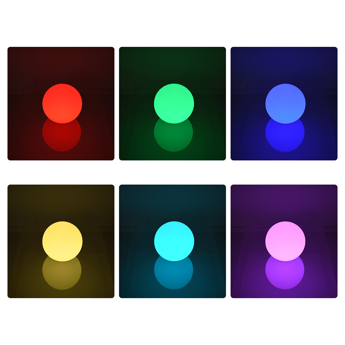 GLOBOSTAR® GARDENGLOW 85824 Μοντέρνο Φωτιστικό Κήπου Μπάλα με IR Ασύρματο Χειριστήριο LED 5W 250lm 360° DC 5V με USB-C με Επαναφορτιζόμενη Μπαταρία Li-ion 3.7V 2x18650 1400mAh Αδιάβροχο IP54 Πολύχρωμο RGBW Dimmable - Sanan SMD Chip - Γαλακτερό Λευκό - Μ24 x Π24 x Υ24cm - 2 Χρόνια Εγγύηση - Image 6