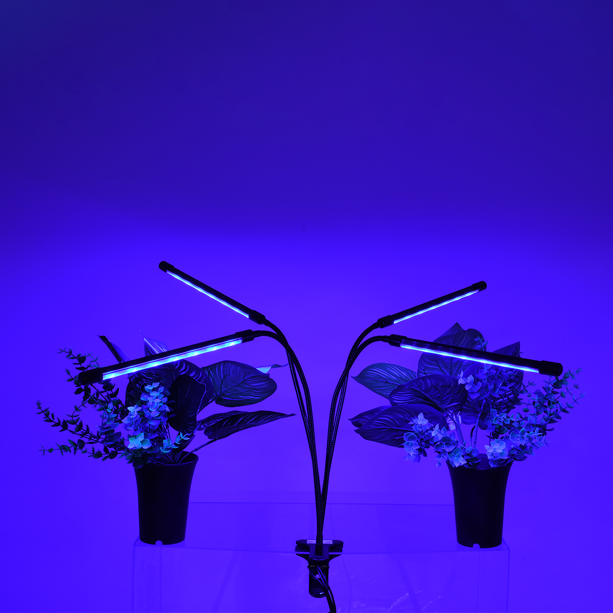 GloboStar® 85957 Grow Light Full Spectrum LED Φωτιστικό Ανάπτυξης Φυτών Γλάστρας με 4 Κινούμενες Κεφαλές & Βάση Μανταλάκι Clip SMD 2835 20W 160° AC230V IP20 με Dimmer & Timer Εσωτερικού Χώρου για Κάλυψη Επιφάνειας 1m x 1m Πλήρους Φάσματος Φωτισμού - Image 8