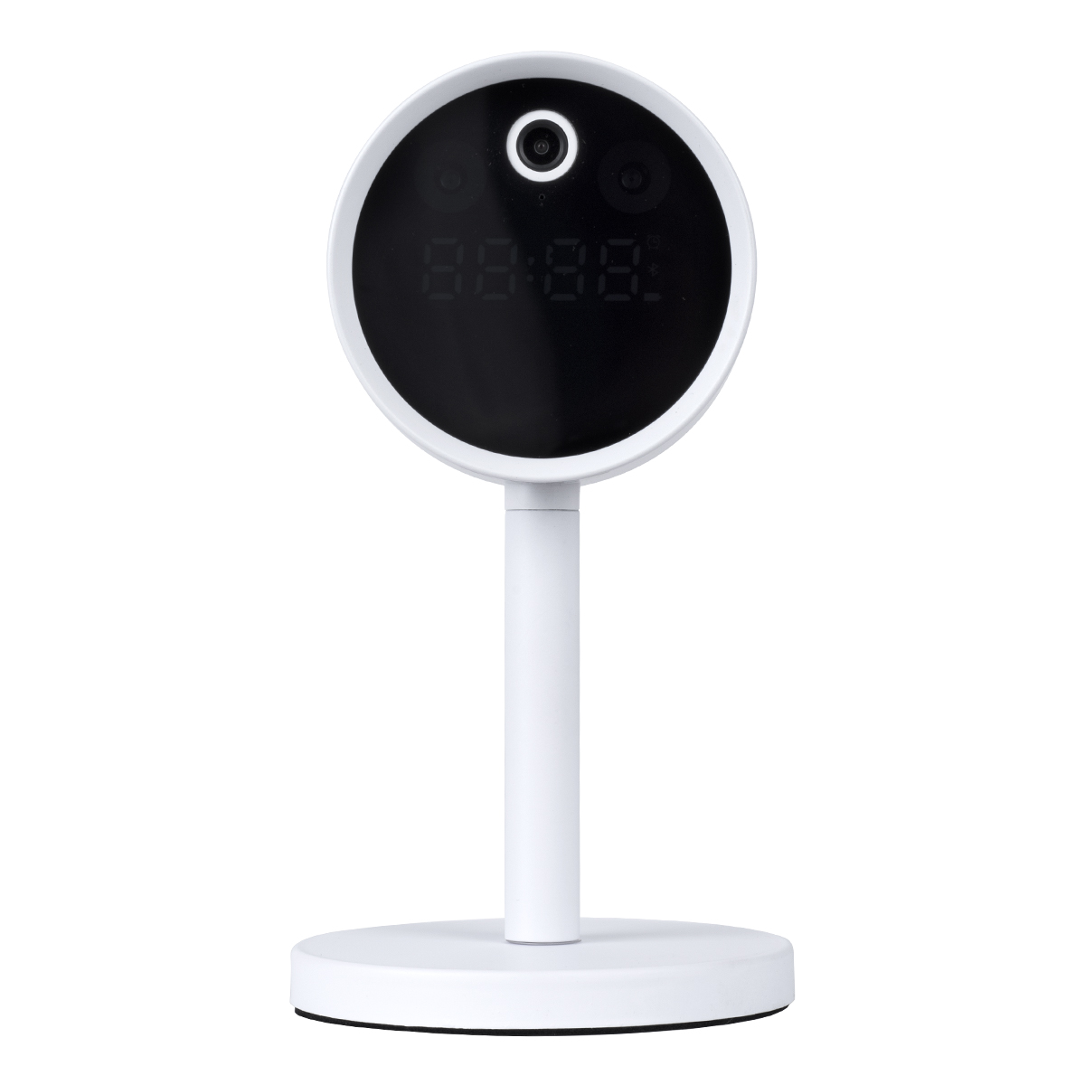 GloboStar® 86006 Rechargeable Table Camera WiFi HD 1080P 160° 1500mAh Two Way Audio Motion Detection & Digital Clock - Επαναφορτιζόμενη Επιτραπέζια Κάμερα WiFi HD 1080P 160° 1500mAh Διπλή Κατέυθυνση Ομιλίας Ανιχνευτή Κίνησης & Ψηφιακό Ρολόι - Λευκό - Image 4