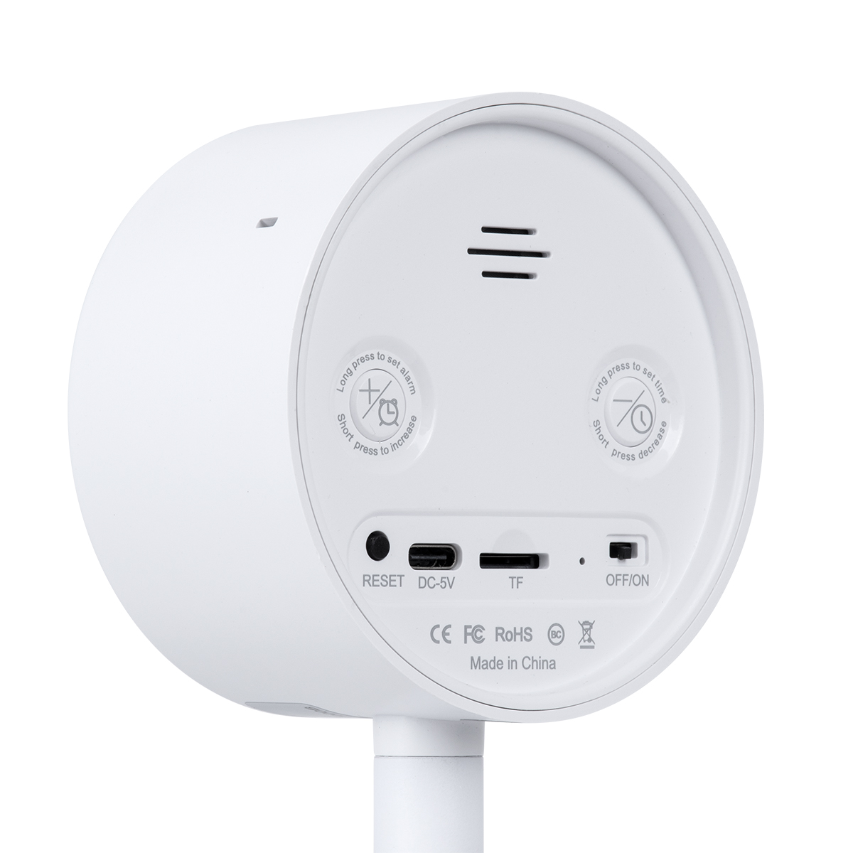 GloboStar® 86006 Rechargeable Table Camera WiFi HD 1080P 160° 1500mAh Two Way Audio Motion Detection & Digital Clock - Επαναφορτιζόμενη Επιτραπέζια Κάμερα WiFi HD 1080P 160° 1500mAh Διπλή Κατέυθυνση Ομιλίας Ανιχνευτή Κίνησης & Ψηφιακό Ρολόι - Λευκό - Image 8