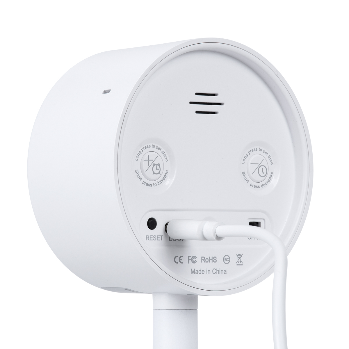 GloboStar® 86006 Rechargeable Table Camera WiFi HD 1080P 160° 1500mAh Two Way Audio Motion Detection & Digital Clock - Επαναφορτιζόμενη Επιτραπέζια Κάμερα WiFi HD 1080P 160° 1500mAh Διπλή Κατέυθυνση Ομιλίας Ανιχνευτή Κίνησης & Ψηφιακό Ρολόι - Λευκό - Image 9