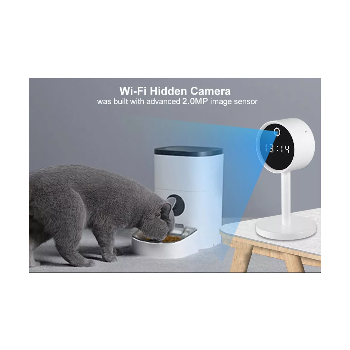 GloboStar® 86006 Rechargeable Table Camera WiFi HD 1080P 160° 1500mAh Two Way Audio Motion Detection & Digital Clock - Επαναφορτιζόμενη Επιτραπέζια Κάμερα WiFi HD 1080P 160° 1500mAh Διπλή Κατέυθυνση Ομιλίας Ανιχνευτή Κίνησης & Ψηφιακό Ρολόι - Λευκό - Image 21