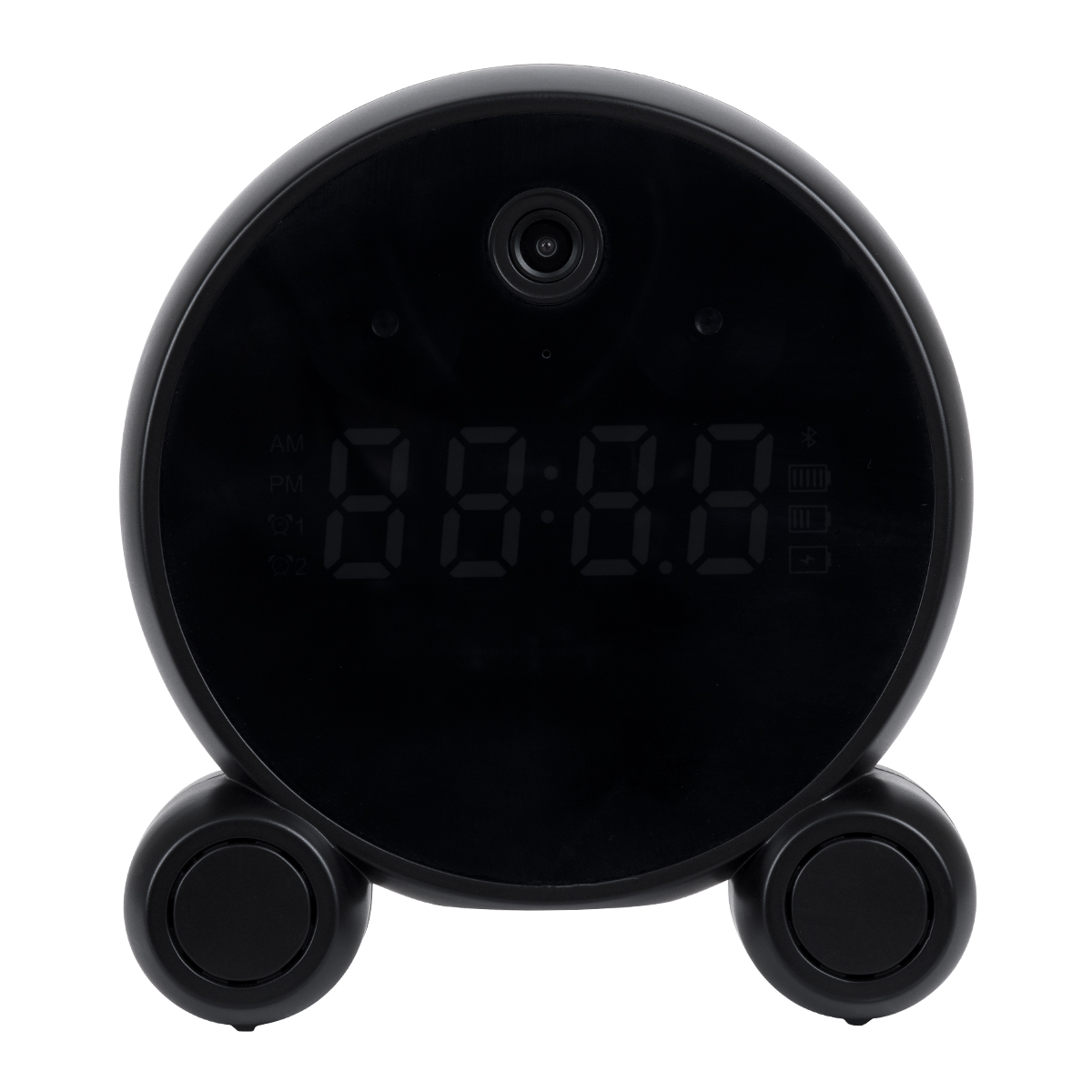 GloboStar® 86016 Rechargeable Table Camera 2MP WiFi HD 1080P 120° 5000mAh Two Way Audio Motion Detection & Digital Clock - Επαναφορτιζόμενη Επιτραπέζια Κάμερα 2MP WiFi HD 1080P 120° 5000mAh Διπλή Κατέυθυνση Ομιλίας Ανιχνευτή Κίνησης Ψηφιακό Ρολόι - Μαύρο - Image 4