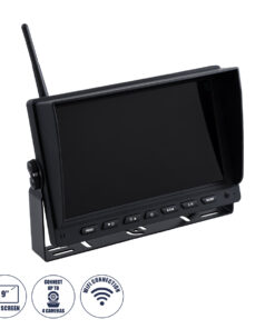 GloboStar® 86069 Έγχρωμη Οθόνη 9" WiFi για Αυτοκινητο - Φορτηγό DC 12-24V - για Σύνδεση έως 4 WiFi Κάμερες 1080P HD Οπισθοπορείας - Μαύρο