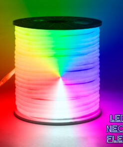 GLOBOSTAR® NEOTUBE 70598 Ταινία Neon Flex LED 18W/m 900lm/m 360° DC 220-240V Αδιάβροχο IP65 60 x SMD5050 Chip/m Πολύχρωμο RGB Dimmable – Sanan SMD Chip – Μ100 x Π2.1 x Υ2.1cm – 3 Χρόνια Εγγύηση
