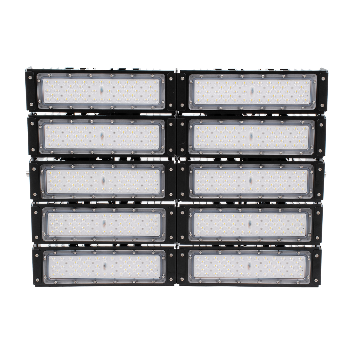 GLOBOSTAR® GOLIATH 90104 Προβολέας για Γήπεδα Tennis & Ποδοσφαίρου 5x5 LED 500W 75000lm 75°x135° SDCM<5 Fish Eye Lens AC 220-240V Αδιάβροχο IP65 IK08 Φυσικό Λευκό 5000K - Lumileds SMD Chip & Mean Well Driver - Μαύρο Ματ - Μ62 x Π22 x Υ45cm - 5 Χρόνια Εγγύηση - Image 8
