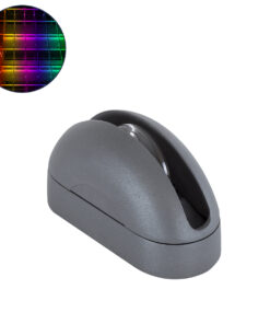 GLOBOSTAR® WINDOWCURBA 90112 Φωτιστικό Ανάδειξης Παραθύρων LED 6W 480lm 3°x262° DC 24V Αδιάβροχο IP65 Πολύχρωμο RGB Dimmable DMX512 - CREE XPE Chip - Γκρι Ανθρακί - Μ12 x Π5.3 x Υ6.5cm - 3 Χρόνια Εγγύηση