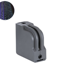 GLOBOSTAR® WINDOWCORNA 90115 Γωνιακό Φωτιστικό Ανάδειξης Παραθύρων LED 6W 480lm 3°x172° DC 24V Αδιάβροχο IP65 Μπλε Dimmable - CREE XPE Chip - Γκρι Ανθρακί - Μ12 x Π4 x Υ12cm - 3 Χρόνια Εγγύηση