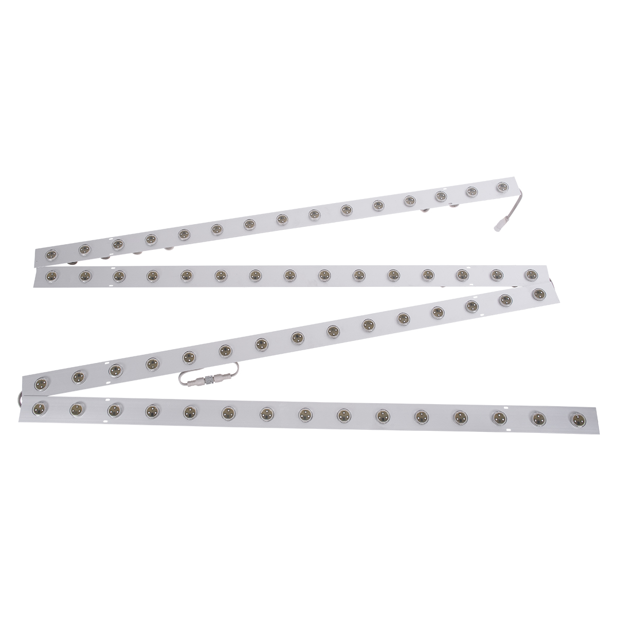 GloboStar® 90119 4 x Digital Pixel Addressable Facade Aluminum Bars - 4 x Ψηφιακές Μπάρες Αλουμινίου Πρόσοψης Κτιρίων LED SMD 3535 45W 60LED 60PIXEL SPI/TTL Protocol IC UCS512B 2700lm 120° DC 12V IP67 RGB - Ασημί Σώμα - Μ400 x Π4.5 x Υ3.6cm - 4 Μπάρες - Image 3