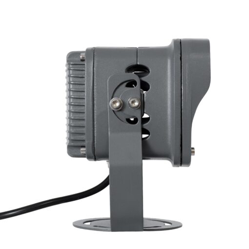 GLOBOSTAR® FLOODXENA 90124 Προβολέας Σποτ Wall Washer LED 12W 1020lm 10° AC 220-240V Αδιάβροχο IP65 Μπλε – Bridgelux SMD Chip – Γκρι Ανθρακί – Μ13.5 x Π11 x Υ15cm – 3 Χρόνια Εγγύηση