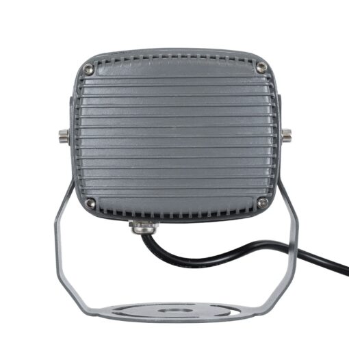 GLOBOSTAR® FLOODXENA 90124 Προβολέας Σποτ Wall Washer LED 12W 1020lm 10° AC 220-240V Αδιάβροχο IP65 Μπλε – Bridgelux SMD Chip – Γκρι Ανθρακί – Μ13.5 x Π11 x Υ15cm – 3 Χρόνια Εγγύηση