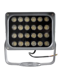GLOBOSTAR® FLOODXENA 90129 Προβολέας Σποτ Wall Washer LED 24W 2760lm 10° AC 220-240V Αδιάβροχο IP65 Φυσικό Λευκό 4500K – Bridgelux SMD Chip – Γκρι Ανθρακί – Μ18 x Π13.5 x Υ18cm – 3 Χρόνια Εγγύηση