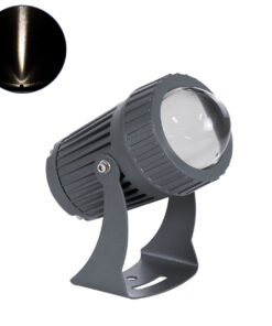 GLOBOSTAR® SPOTFENIA 90134 Αρχιτεκτονικό Σποτ Φωτισμου LED 10W 1150lm 5° DC 24V Αδιάβροχο IP65 Φυσικό Λευκό 4500K Dimmable - Bridgelux COB Chip - Γκρι Ανθρακί - Μ7 x Π7 x Υ12cm - 3 Χρόνια Εγγύηση