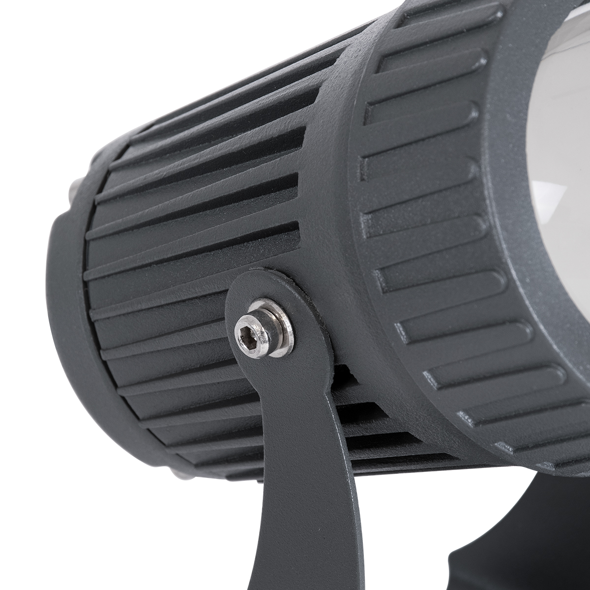 GLOBOSTAR® SPOTFENIA 90134 Αρχιτεκτονικό Σποτ Φωτισμου LED 10W 1150lm 5° DC 24V Αδιάβροχο IP65 Φυσικό Λευκό 4500K Dimmable - Bridgelux COB Chip - Γκρι Ανθρακί - Μ7 x Π7 x Υ12cm - 3 Χρόνια Εγγύηση - Image 9