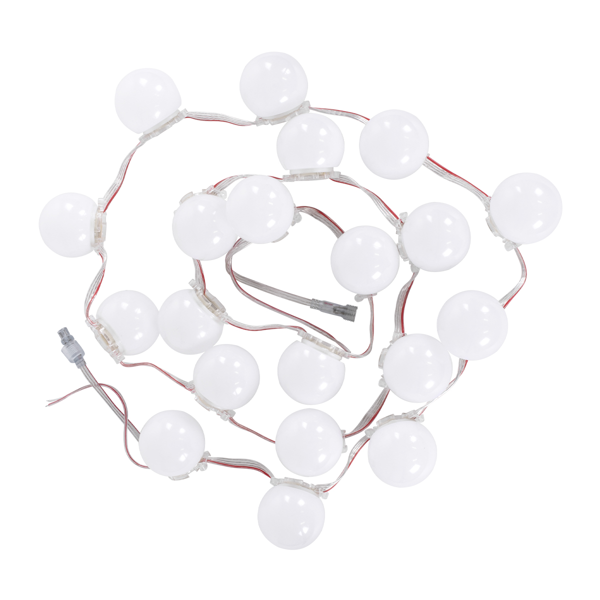 GloboStar® 90139 Digital Pixel Addressable Facade Module Chain String with 20 Spots - Ψηφιακή Αλυσίδα - Γιρλάντα με 20 Σποτ LED SMD 3535 15W 20LED 20PIXEL SPI/TTL Protocol IC UCS512B 900lm 240° DC 12V Αδιάβροχο IP67 Πολύχρωμο RGB - Μ200 x Π5 x Υ5cm - 3 Χρόνια Εγγύηση - Image 6