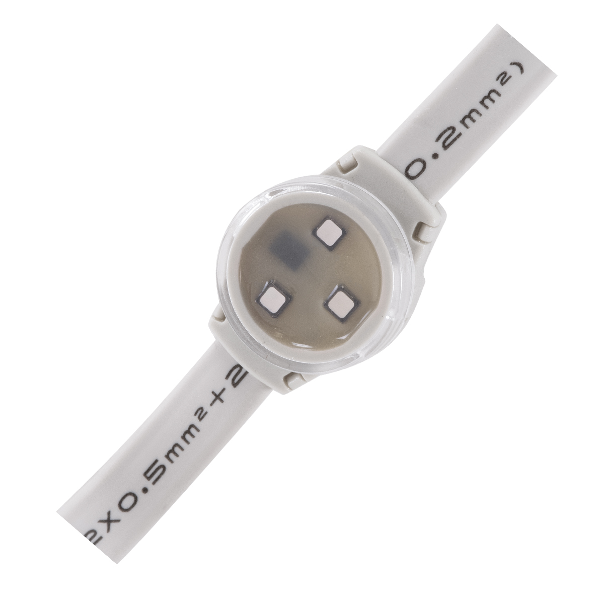 GloboStar® 90140 Digital Pixel Addressable Facade Module Chain String with 20 Spots - Ψηφιακή Αλυσίδα Γιρλάντα με 20 Σποτ LED SMD 3535 15W 20LED 20PIXEL SPI/TTL Protocol IC UCS512B 900lm 120° DC 12V IP67 RGB - Λευκό Σώμα - Μ232 x Π2.5 x Υ1.5cm - Image 3