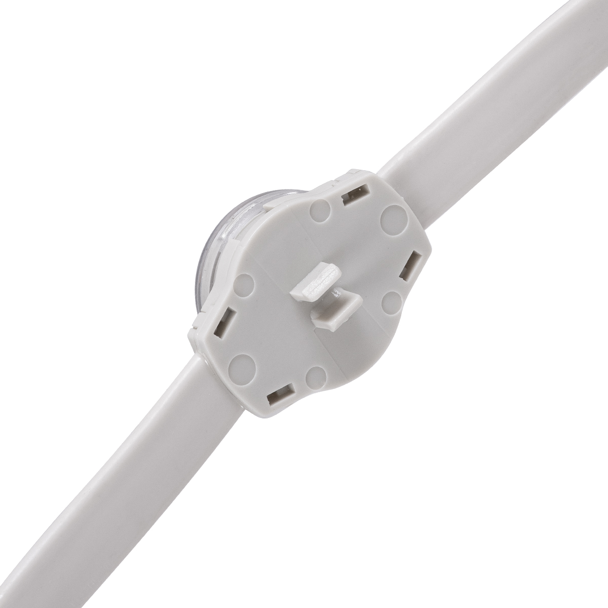 GloboStar® 90140 Digital Pixel Addressable Facade Module Chain String with 20 Spots - Ψηφιακή Αλυσίδα Γιρλάντα με 20 Σποτ LED SMD 3535 15W 20LED 20PIXEL SPI/TTL Protocol IC UCS512B 900lm 120° DC 12V IP67 RGB - Λευκό Σώμα - Μ232 x Π2.5 x Υ1.5cm - Image 4