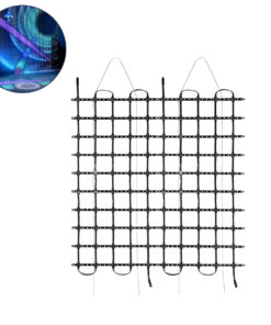 GloboStar® 90141 Digital Pixel Addressable Facade Soft Net Panel - Ψηφιακό Εύκαμπτο Δίχτυ Πάνελ Πρόσοψης Κτιρίων LED SMD 3535 75W/m2 100LED/m2 100PIXEL/m2 SPI/TTL Protocol IC UCS512B 4500lm/m2 120° DC 12V IP67 RGB - Μαύρο Σώμα - Μ100 x Π100 x Υ1.7cm