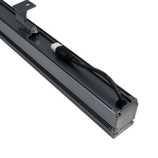 GLOBOSTAR® WASHERMARGO 90150 Μπάρα Φωτισμού Wall Washer LED 24W 2520lm 30° DC 24V Αδιάβροχο IP66 Ultra Θερμό Λευκό 2200K Dimmable – Bridgelux SMD Chip – Γκρι Ανθρακί – Μ100 x Π4 x Υ5cm – 3 Χρόνια Εγγύηση