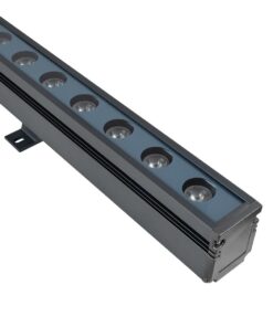 GLOBOSTAR® WASHERMARGO 90150 Μπάρα Φωτισμού Wall Washer LED 24W 2520lm 30° DC 24V Αδιάβροχο IP66 Ultra Θερμό Λευκό 2200K Dimmable – Bridgelux SMD Chip – Γκρι Ανθρακί – Μ100 x Π4 x Υ5cm – 3 Χρόνια Εγγύηση