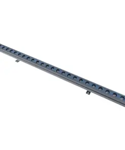 GLOBOSTAR® WASHERMARGO 90154 Μπάρα Φωτισμού Wall Washer LED 24W 2040lm 30° DC 24V Αδιάβροχο IP65 Μπλε Dimmable - Bridgelux SMD Chip - Γκρι Ανθρακί - Μ100 x Π4 x Υ6.4cm - 3 Χρόνια Εγγύηση