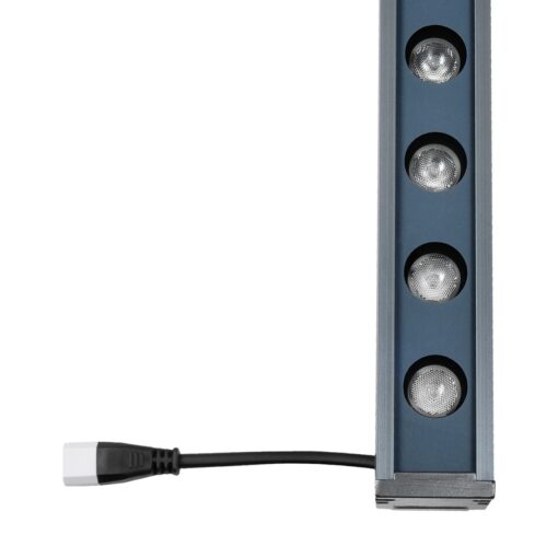 GLOBOSTAR® WASHERMARGO 90155 Μπάρα Φωτισμού Wall Washer LED 24W 2040lm 30° DC 24V Αδιάβροχο IP66 Ροζ Dimmable – Bridgelux SMD Chip – Γκρι Ανθρακί – Μ100 x Π4 x Υ5cm – 3 Χρόνια Εγγύηση