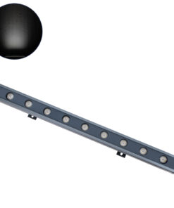 GLOBOSTAR® WASHERMARGO 90174 Μπάρα Φωτισμού Wall Washer LED 9W 1080lm 30° DC 24V Αδιάβροχο IP65 Ψυχρό Λευκό 6000K Dimmable - Bridgelux SMD Chip - Γκρι Ανθρακί - Μ50 x Π4 x Υ5cm - 3 Χρόνια Εγγύηση