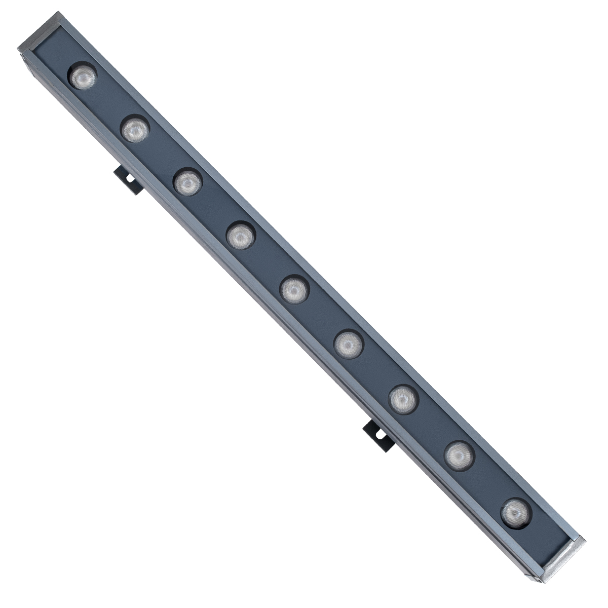 GLOBOSTAR® WASHERMARGO 90177 Μπάρα Φωτισμού Wall Washer LED 18W 1530lm 30° DC 24V Αδιάβροχο IP65 Πολύχρωμο RGBW Dimmable DMX512 - Bridgelux SMD Chip - Γκρι Ανθρακί - Μ50 x Π4 x Υ5cm - 3 Χρόνια Εγγύηση - Image 3