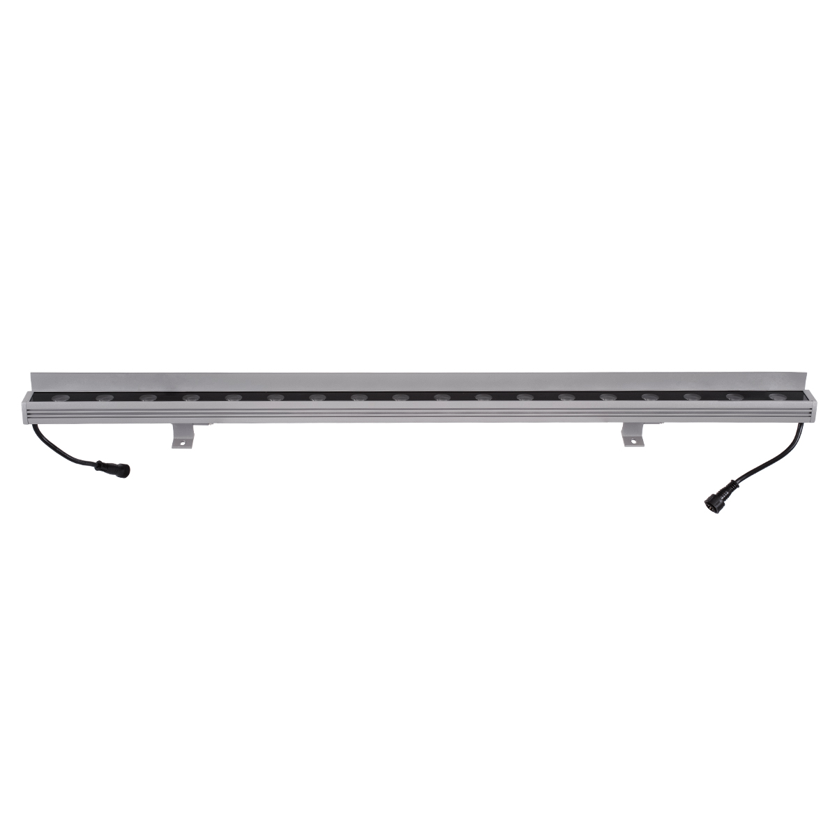 GLOBOSTAR® WASHERFAIA 90189 Μπάρα Φωτισμού Wall Washer με Αντιθαμβωτική Γρίλια LED 24W 2040lm 15° DC 24V Αδιάβροχο IP65 Πολύχρωμο RGBW Dimmable DMX512 - Bridgelux SMD Chip - Γκρι Ανθρακί - Μ100 x Π4 x Υ5.5cm - 3 Χρόνια Εγγύηση - Image 5