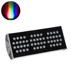 GloboStar® FLOOD-TENA 90224 Προβολέας Wall Washer για Φωτισμό Κτιρίων LED 108W 9180lm 10° DC 24V Αδιάβροχο IP65 Μ43.5 x Π15.5 x Υ18cm RGBW DMX512 - Ασημί - 3 Years Warranty