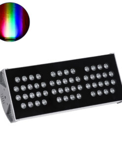 GloboStar® FLOOD-TENA 90224 Προβολέας Wall Washer για Φωτισμό Κτιρίων LED 108W 9180lm 10° DC 24V Αδιάβροχο IP65 Μ43.5 x Π15.5 x Υ18cm RGBW DMX512 - Ασημί - 3 Years Warranty