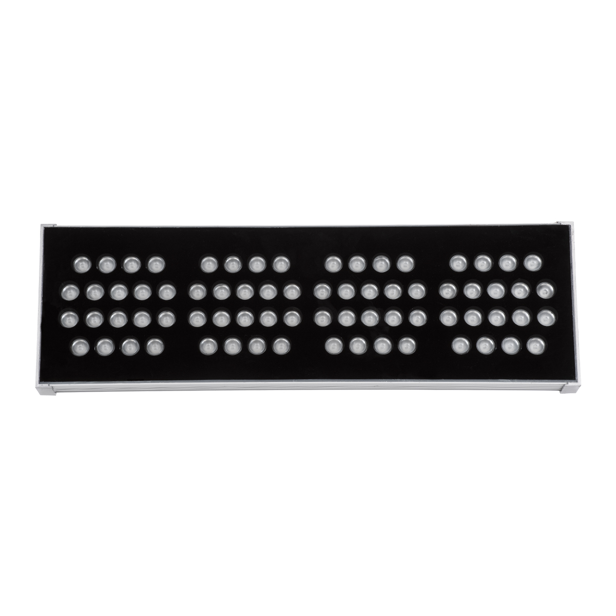 GloboStar® FLOOD-TENA 90226 Προβολέας Wall Washer για Φωτισμό Κτιρίων LED 144W 12240lm 10° DC 24V Αδιάβροχο IP65 L57 x W18 x H19.5cm RGBW DMX512 - Ασημί - 3 Years Warranty - Image 4