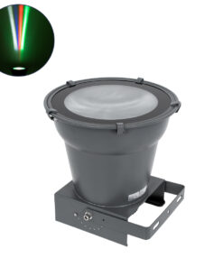 GloboStar® FLOOD-AION 90227 Προβολέας Wall Washer Special Water Effect - Ειδικού Εφέ Νερού LED 40W 2400lm 15° DC 24V Αδιάβροχο IP65 L35.5 x W31.5 x H16.5cm RGBW DMX512 - Γκρι Ανθρακί - 3 Years Warranty
