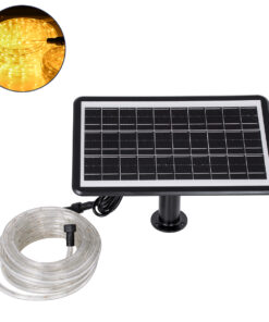 GloboStar® 90256 Αυτόνομο Ηλιακό Σετ Φωτοσωλήνα 10m LED 11W 770lm με Ενσωματωμένη Μπαταρία 10000mAh - Φωτοβολταϊκό Πάνελ & Αισθητήρα Ημέρας-Νύχτας Αδιάβροχο IP65 - Θερμό Λευκό 3000K