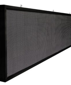 GLOBOSTAR® DISPLAY 90290 Κυλιόμενη Ψηφιακή Επιγραφή P10 Μονής Όψης LED AC 220-240V Αδιάβροχο IP65 Ψυχρό Λευκό 6000K - WiFi Control μέσω FK APP - Αισθητήρας Θερμοκρασίας & Υγρασίας - Μ264 x Π9 x Υ72cm - 2 Χρόνια Εγγύηση