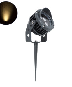 GLOBOSTAR® TREEVINA 90357 Φωτιστικό Σποτ με Αντιθαμβωτική Γρίλια για Φυτά - Δέντρα με Βάση Κήπου / Καρφωτό LED 6W 660lm 10° DC 24V Αδιάβροχο IP65 Θερμό Λευκό 2700K Dimmable - Bridgelux SMD Chip - Γκρι Ανθρακί - Μ13 x Π9.5 x Υ9.5cm - 3 Χρόνια Εγγύηση