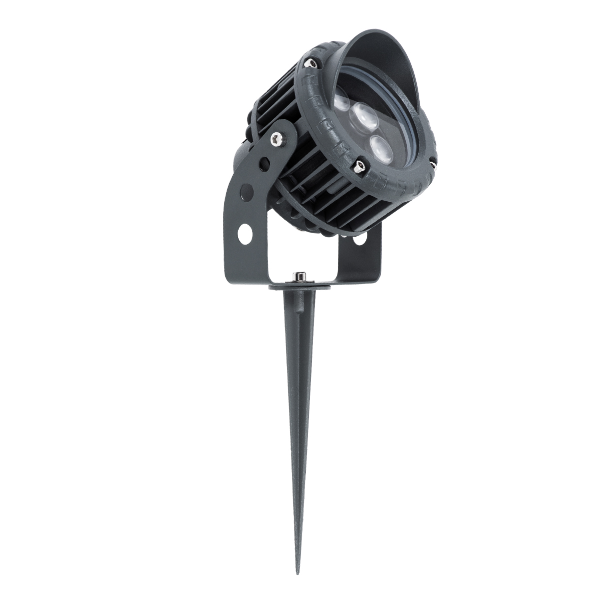GloboStar® TREELIGHT-VINA 90358 Σποτ Φωτισμού με Αντιθαμβωτική Γρίλια Ειδικό για Φυτά - Δέντρα με Βάση Κήπου / Καρφωτό LED 6W 570lm 10° DC 24V Αδιάβροχο IP65 L13 x W9.5 x H9.5cm Φυσικό Λευκό 4500K - Γκρι Ανθρακί - 3 Years Warranty - Image 3