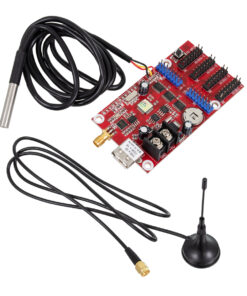 GloboStar® 90388 Ασύρματος Controller WiFi TF-A6UW-4 με Είσοδο USB και Αισθητήρα Θερμοκρασίας με 4 Εξόδους HUB για Μονόχρωμη Κυλιόμενη Πινακίδα LED