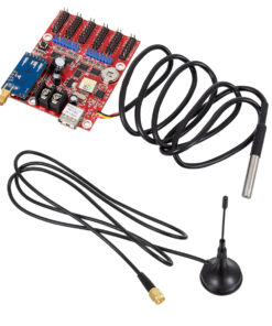 GloboStar® 90389 Ασύρματος Controller WiFi TF-M6UW-6 με Είσοδο USB και Αισθητήρα Θερμοκρασίας με 6 Εξόδους HUB για Μονόχρωμη Κυλιόμενη Πινακίδα LED