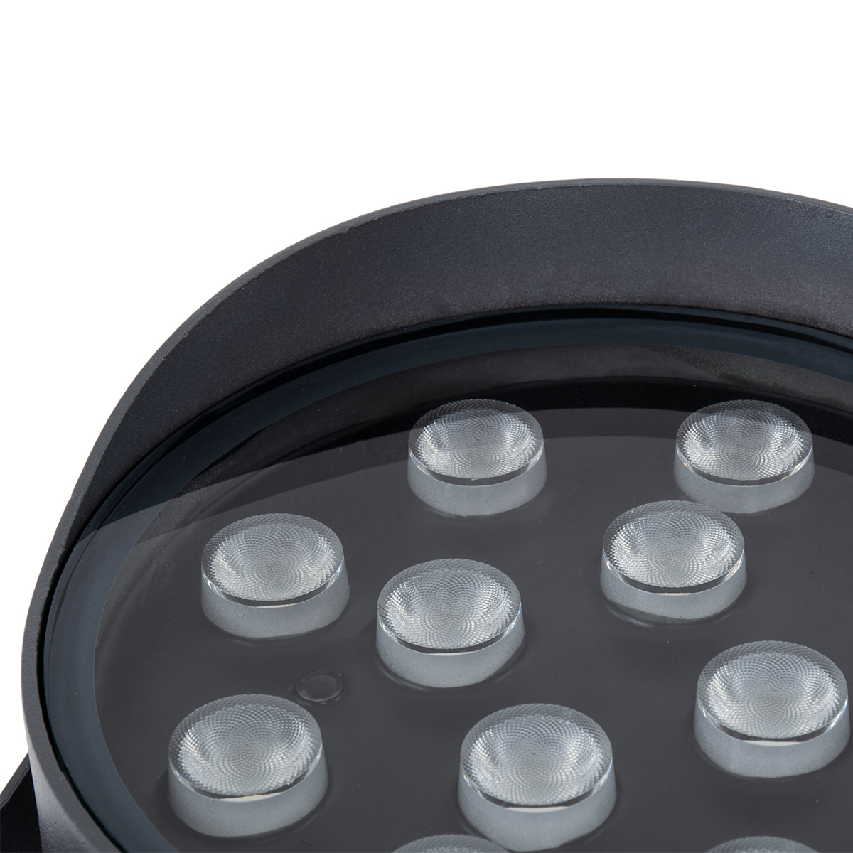 GLOBOSTAR® FLOODNIGMA 90396 Προβολέας Σποτ Wall Washer με Αντιθαμβωτική Γρίλια LED 24W 1920lm 30° DC 24V Αδιάβροχο IP65 Πολύχρωμο RGBW Dimmable DMX512 - Bridgelux SMD Chip - Γκρι Ανθρακί - Μ15 x Π15 x Υ9.1cm - 3 Χρόνια Εγγύηση - Image 9
