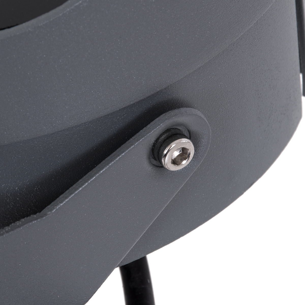 GLOBOSTAR® FLOODNIGMA 90396 Προβολέας Σποτ Wall Washer με Αντιθαμβωτική Γρίλια LED 24W 1920lm 30° DC 24V Αδιάβροχο IP65 Πολύχρωμο RGBW Dimmable DMX512 - Bridgelux SMD Chip - Γκρι Ανθρακί - Μ15 x Π15 x Υ9.1cm - 3 Χρόνια Εγγύηση - Image 10