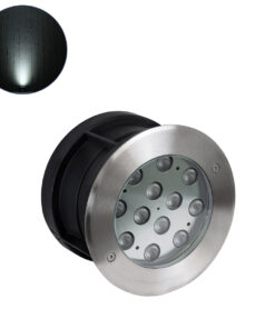 GLOBOSTAR® UNDERWATERTUNI 90421 Υποβρύχιο Χωνευτό Σποτ για Σιντριβάνια/Πισίνες LED 12W 1200lm 30° DC 24V Αδιάβροχο IP68 Ψυχρό Λευκό 6000K Dimmable - Bridgelux SMD Chip - Ανοξείδωτο Ατσάλι SS304 - Μ18 X Π18 x Υ11cm / Q17.5 - 3 Χρόνια Εγγύηση