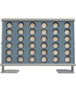 GLOBOSTAR® FLOODHENO 999-0263 Προβολέας Σποτ Wall Washer LED 24W 2040lm 30° AC 220-240V Αδιάβροχο IP67 Ultra Θερμό Λευκό 2200K – Bridgelux SMD Chip – Γκρι – Μ24 x Π11 x 16.5cm – 3 Χρόνια Εγγύηση